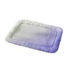 Ice Silk Dog Cooling Bed Ergonomic Oval Shape Cooling Pet Bed  for Dogs and Cats