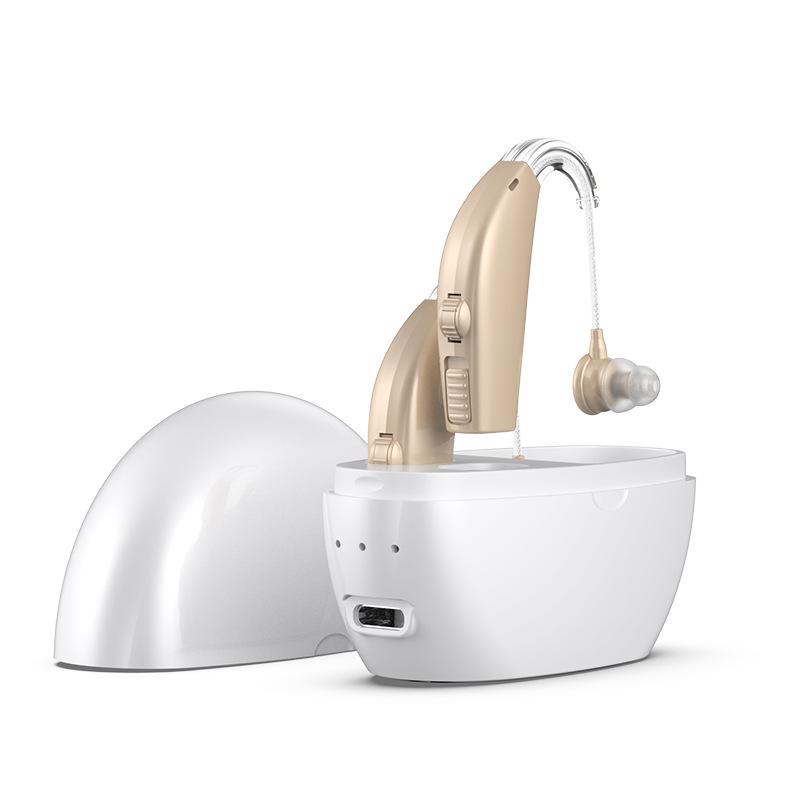 Noise-Canceling Hearing Aids with Sound Amplifier & Charging Case for the Elderly