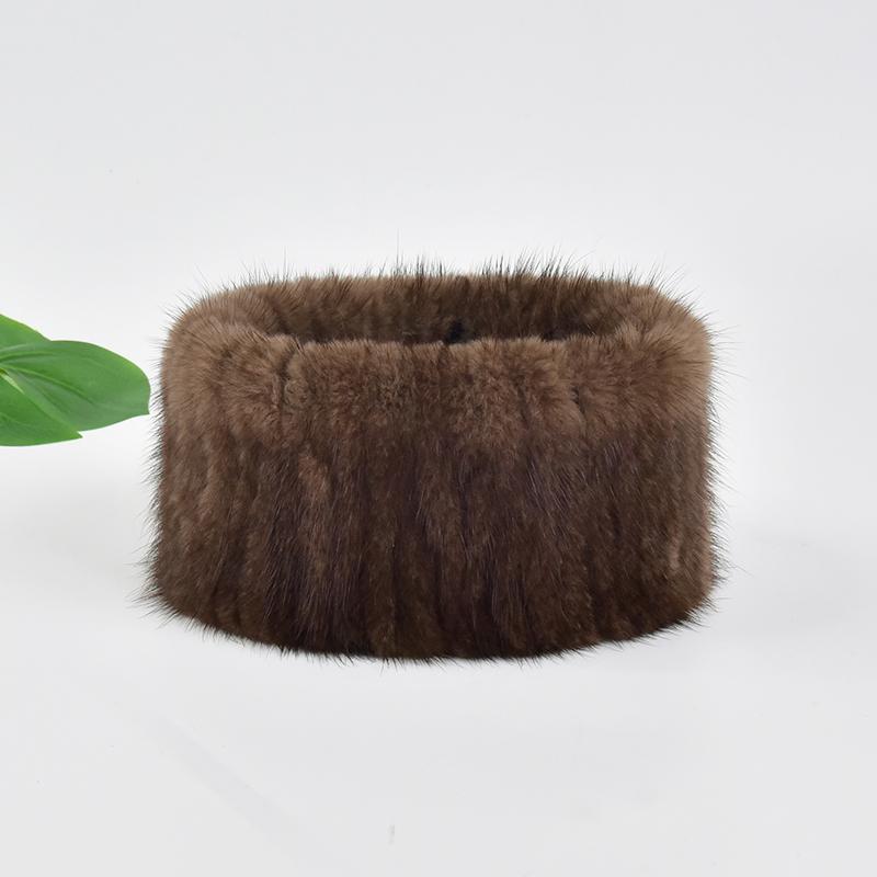 High Quality Real Mink Fur Headband