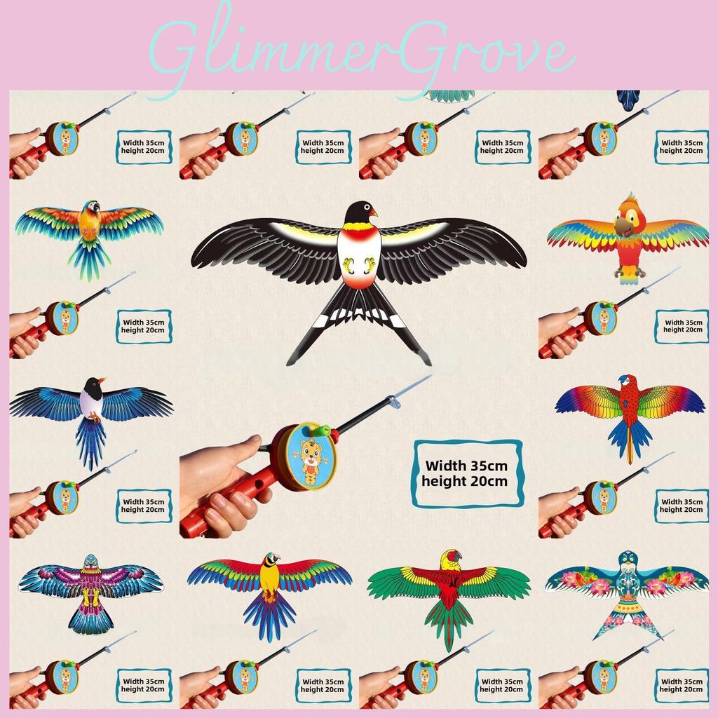 Eagle Swallow Handcrafted Plastic Paper Kite Featuring Winged Design For Children