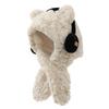 Bear Design Ear Muff Scarf Set Connected Hood Plush Neck Warmer for Winter Cycling Cold Weather Windproof Warm
