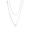 Open Heart Necklace Original 925 Sterling Silver Link Chian Necklaces & Pendants for Women Fashion Jewelry