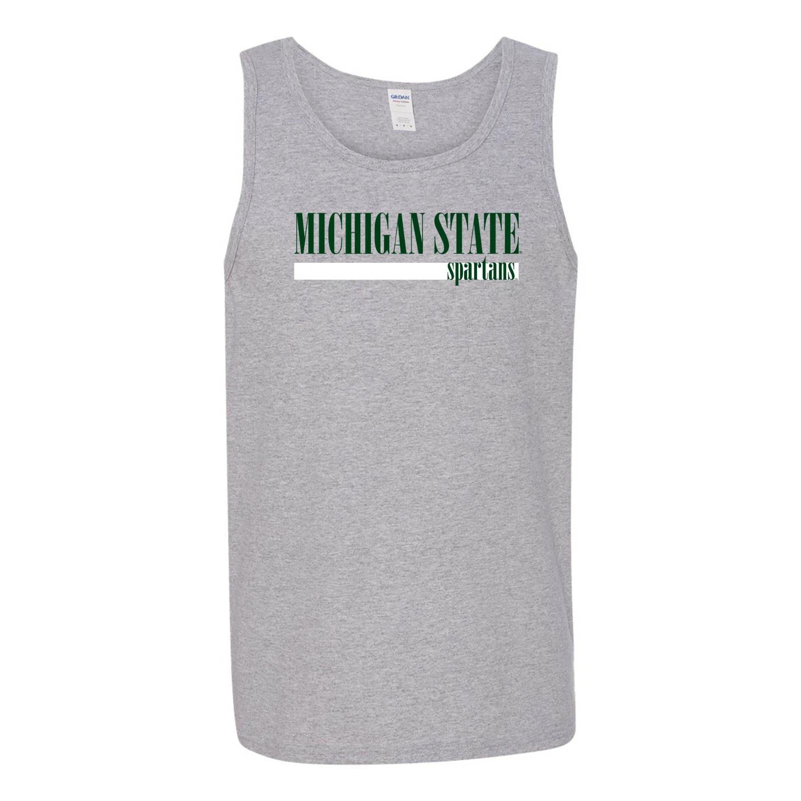 Michigan State Spartans Boldline Tank Top - Sport Grey L