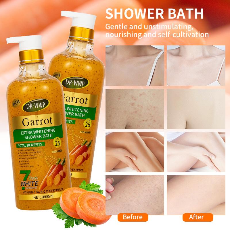 Gel Douche Exfoliant Curcuma Parfum Longue Durée Nettoyant & Exfoliant Gel Douche Pot Extra Large 1000ml