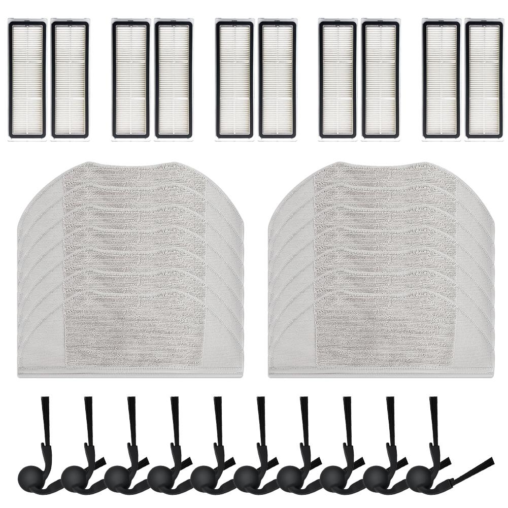 HEPA Filter Robot Vacuum Kit Microfiber Mop Cloth Filter Paper