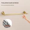 Gold Chrome Plated American Style Towel Rack Set - Retro Bathroom Accessories