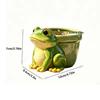 Decorative Vase Resin Potted Sculpture Thickened Garden Decor Succulent Pot Funny Pencil Holder Frog Planter Home Decor