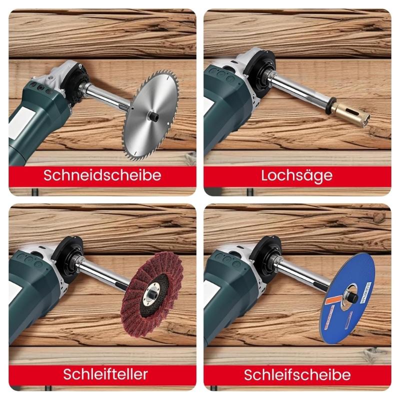 Universal M14 Adapter Shaft For Cutting Disc Hole Sawer Sanding Pad Angles Grinder Extension Rod