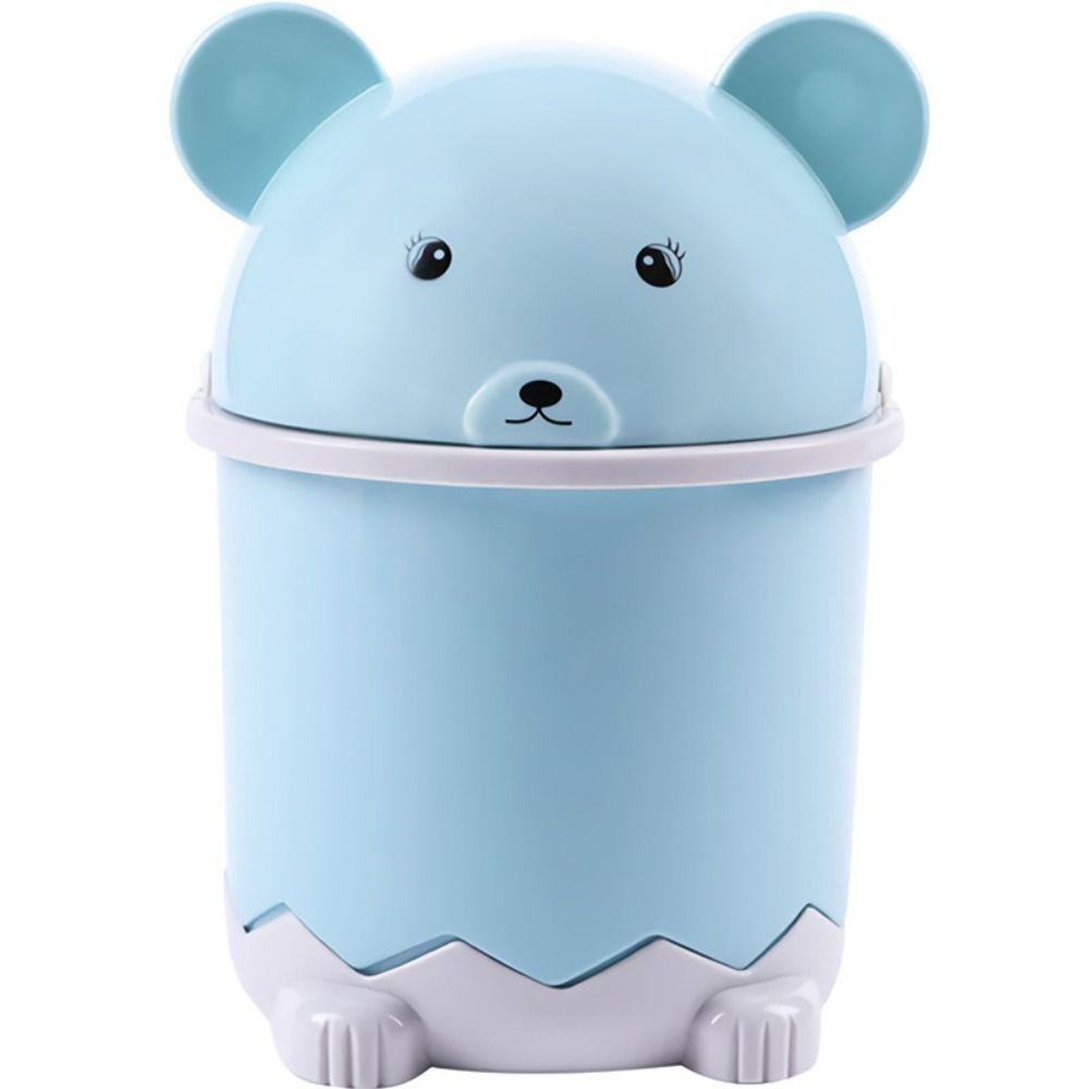 Storage Box Garbage Can With Cover Trash Bin Basket Desktop Mini Trash Can  Office