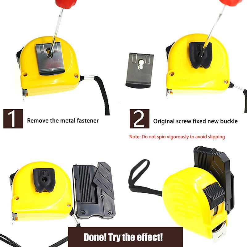 Quick Release Tape Measure Storage Buckle Hammer Wrench Electric Tool Belt Organizer Hook Universal Hook Belt Holder Clip Tools