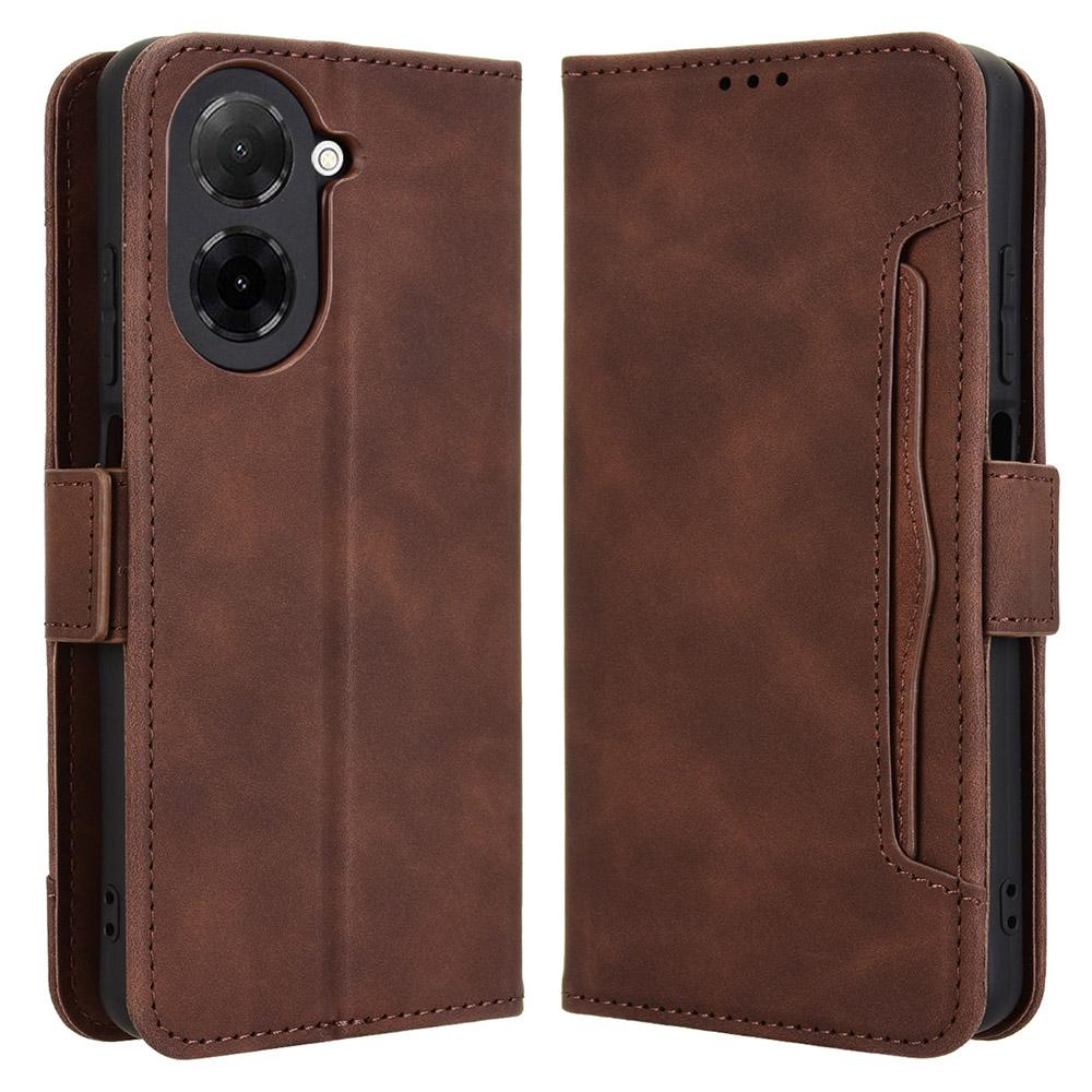For Xiaomi Redmi A5 4G (171.7mm)/Poco C71 4G Leather Case Phone Wallet Cover with Multiple Card Slots