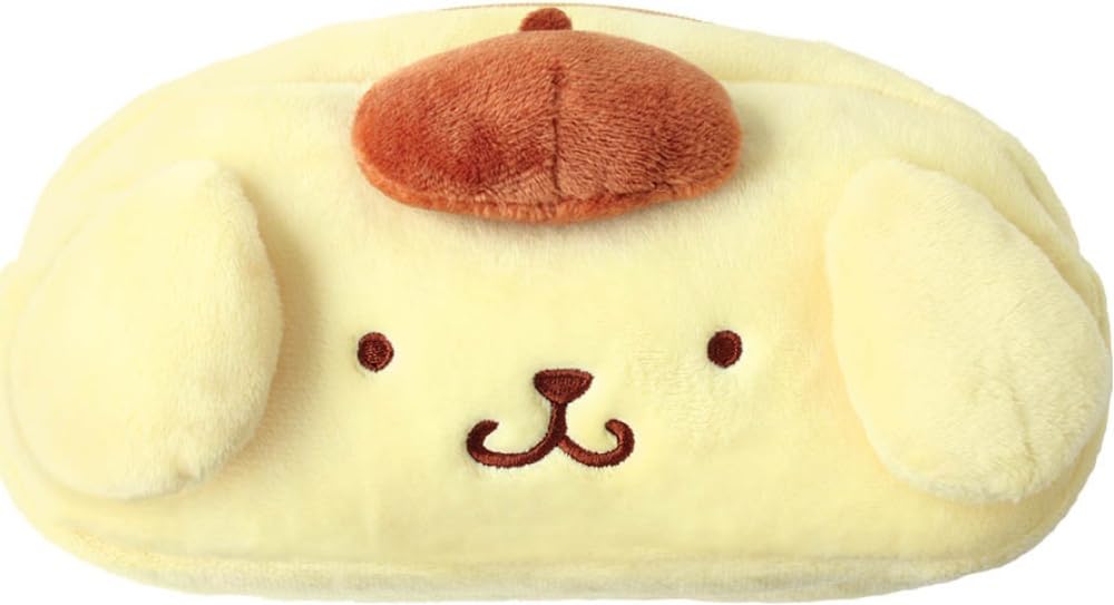 Factory Sanrio Plush Face Pen Pouch Pompompurin T's SR-5543581PU