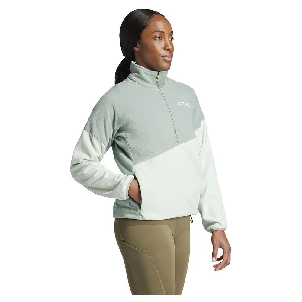 Adidas Fleece Jacket with Half-zip Terrex Multi Climawarm