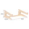 Solid Wood Dual-Layer Laptop Stand with Vertical Placement and Heat Dissipation