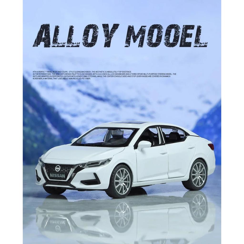 Modellino Auto Giocattolo in Lega pressofusa Nissan SYLPHY 1/32 Giocattolo con Suoni e Luci Collezionabili Regalo di Compleanno