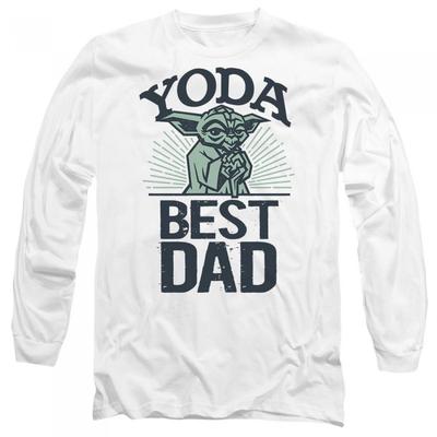 STAR WARS Unisex Adult Yoda Best Dad Fathers Day T-Shirt