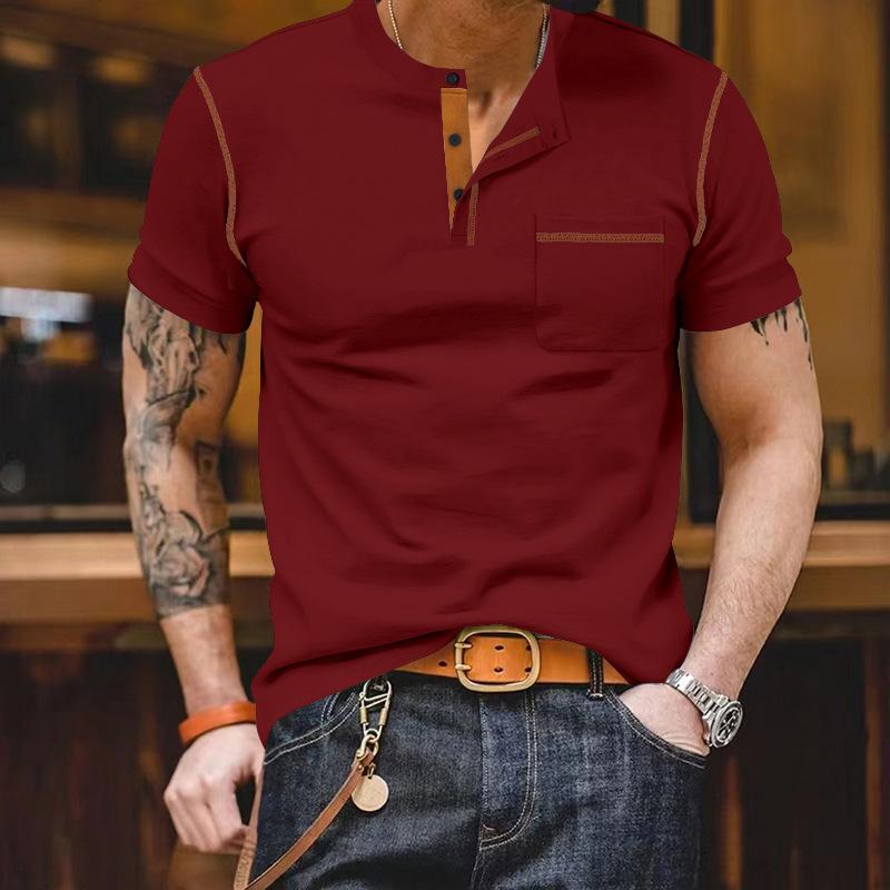 Maglietta Polo da Uomo Estiva Traspirante a Maniche Corte Morbida Comoda Larga Casual Top