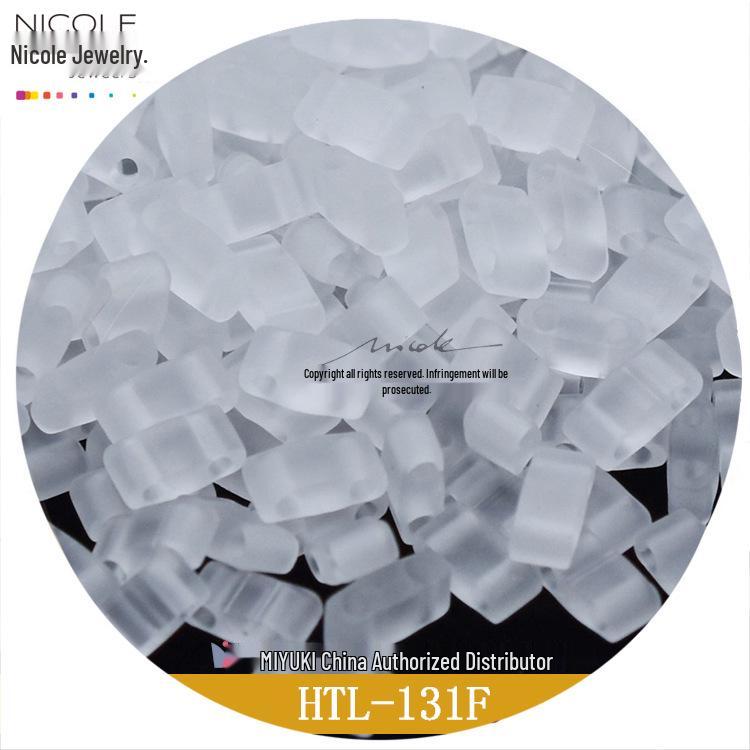 Miyuki Matná Série Half Tila Korálky 5x2.3x1.9mm, Balení 10g (DIY Korálkování)