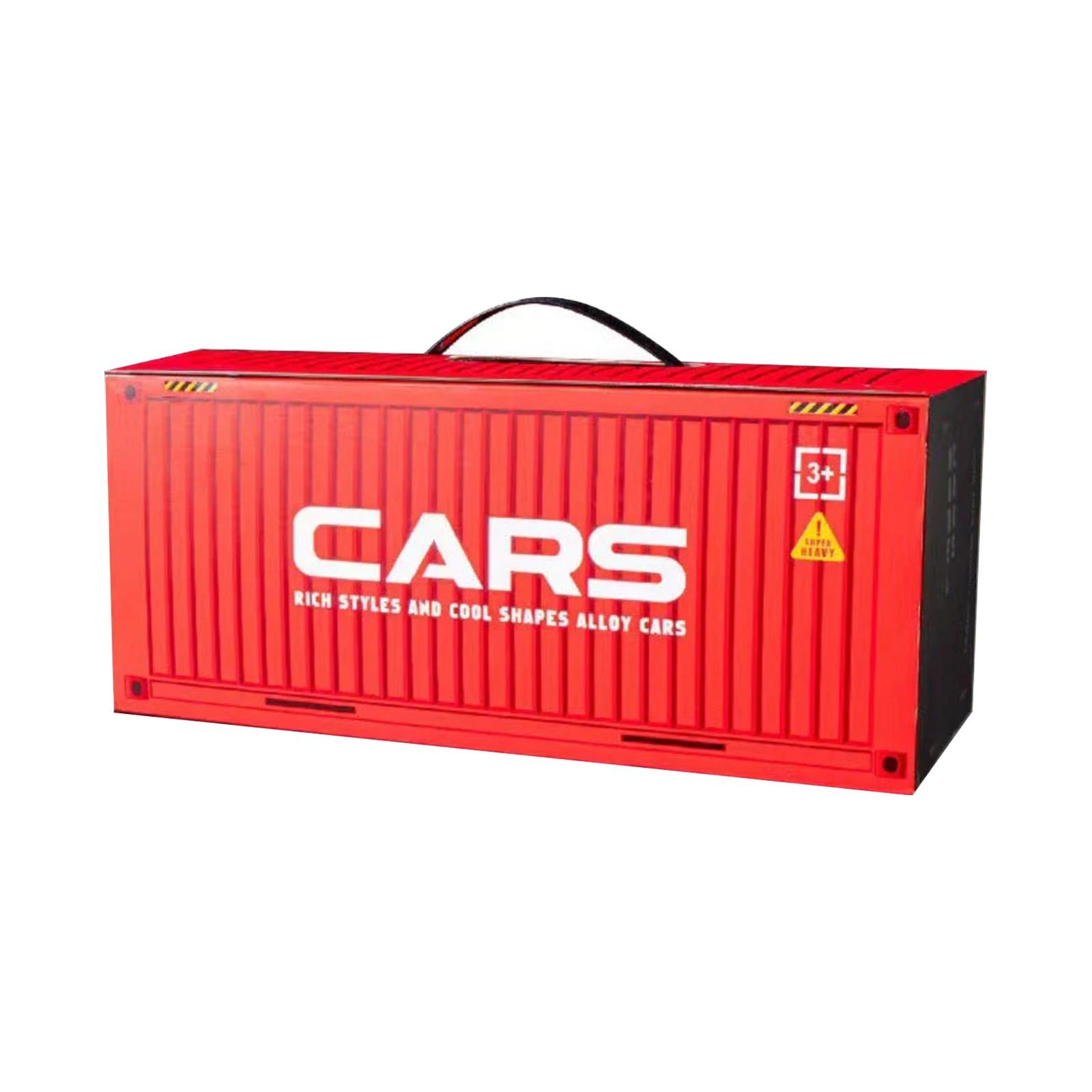 

48 шт. Машинка с двигателем, контейнерная упаковка, подходит для мальчиков и детей, игрушечная машинка