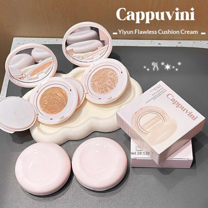Cappuvini Air Cushion BB Cream Base Hidratante Corrector Control de Grasa Impermeable Cobertura Total Cosméticos Faciales Impermeables