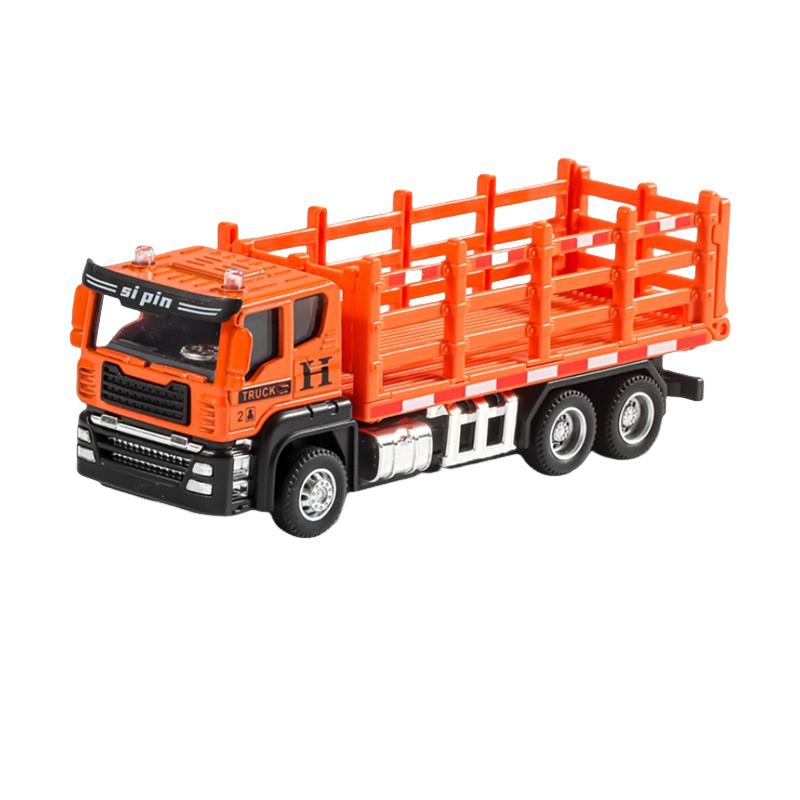 Alloy Dump Truck Flat Trailer Fuel Tank Car Model Removable Engineering Transport Container Lorry Vehicle Toy For Boy