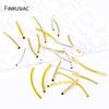 14/18k Gold Plated Brass Smooth Long Curve Tube Spacer Beads,20/30mm Tube Beads Connectors For DIY Jewelry Making Accessories