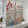 Bunte Handgehäkelte Blumen Duschvorhang Blumenstoff Badezimmer Dekoration Mit Haken Für Badewanne Fenster Wand Ganzjährig