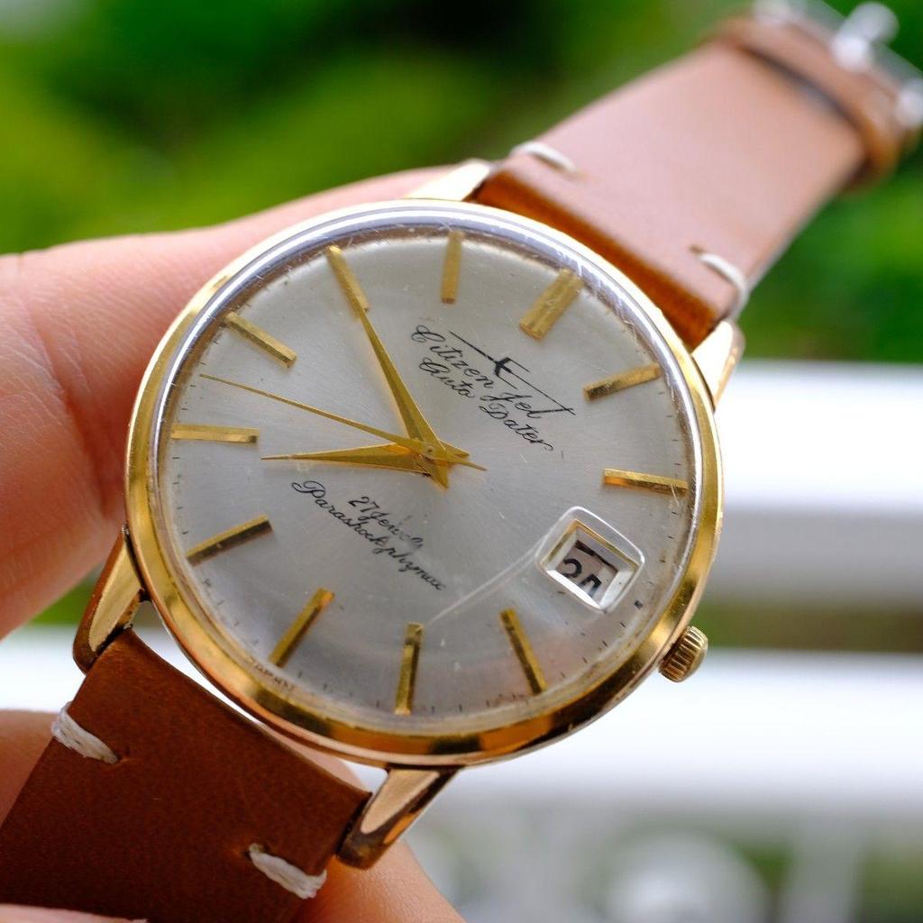 Used [In operation] Citizen Jet Auto Dater 27 jewel wristwatch