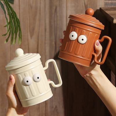 Lustige Tasse mit Deckel Geburtstagsgeschenk Tasse Souvenir Büro Keramiktasse Zuhause Hoher Wert Mann