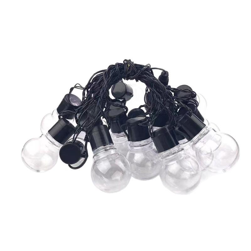LED G50 Battery-Powered Outdoor String Lights for Camping Awnings - Luminous Large Round Bulbs