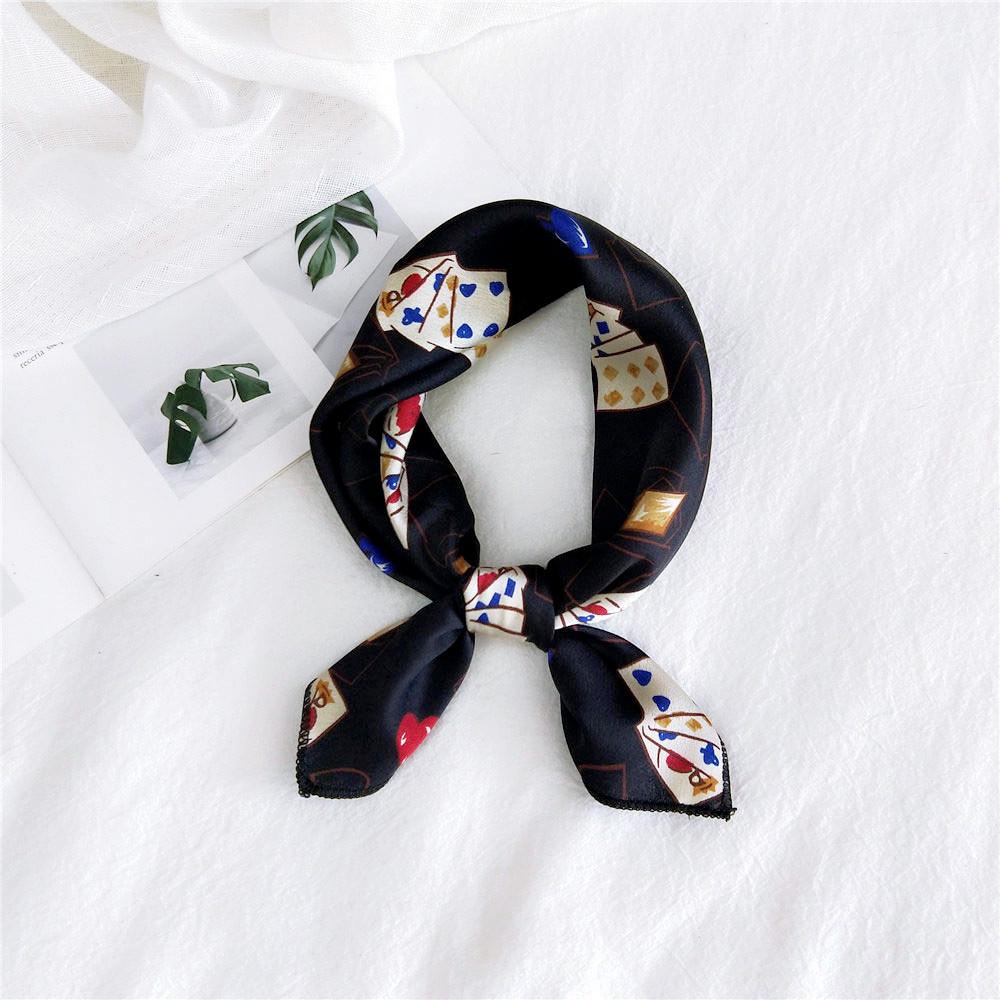 50 Seiden-Carrés: Vielseitige Frühlings-/Sommer-Halstücher für Damen - Koreanischer Stil