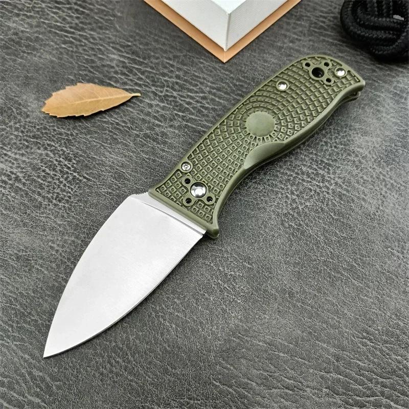 3 Colors Mini Portable Folding Knife D2 Blade Nylon Fiber Handle Sharp Kitchen Essential Fruit Slicing Multi-purpose Knife