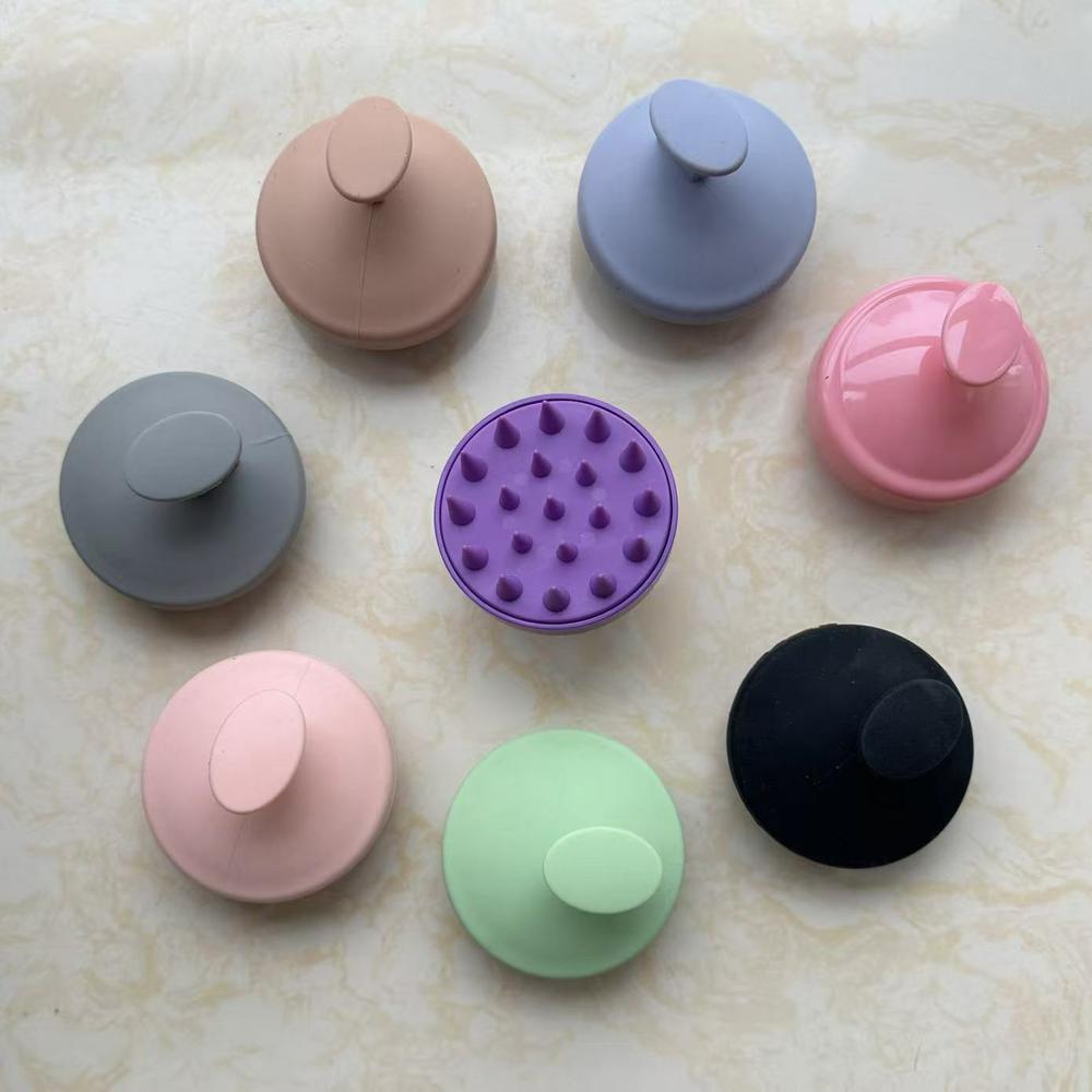 Hot Sale Custom Waterproof Silicone Shampoo Scrub Brush Exfoliator Comb Hair Growth Scalp Massager