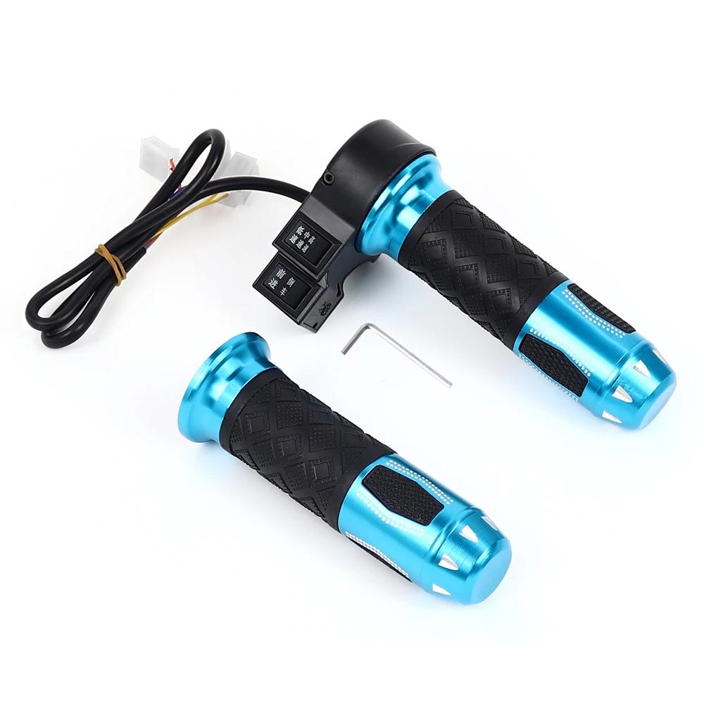 Electric Bicycle Scooter Twist Throttle High Medium Low Speed Forward Reverse Throttle Acceleration Handle Grips E-Bike