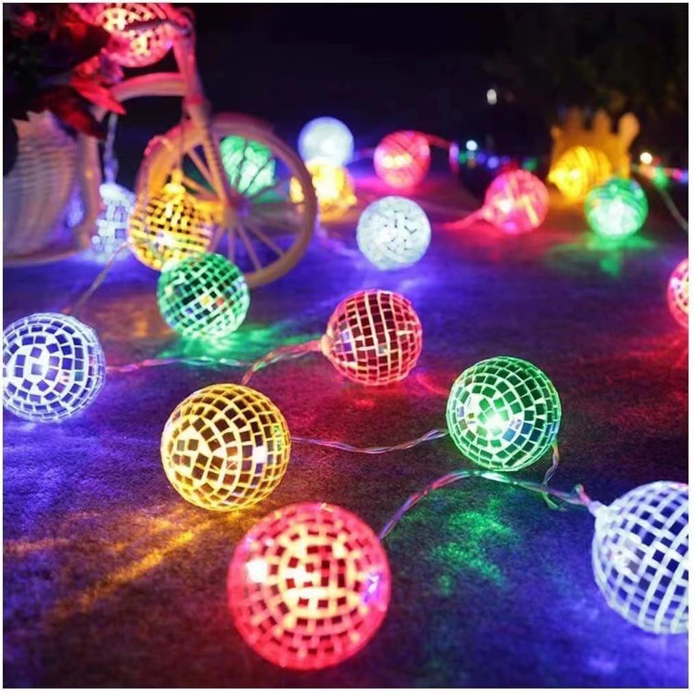 LED Lens Ball String Lights for Festivals & Parties - Disco and Christmas Decorations