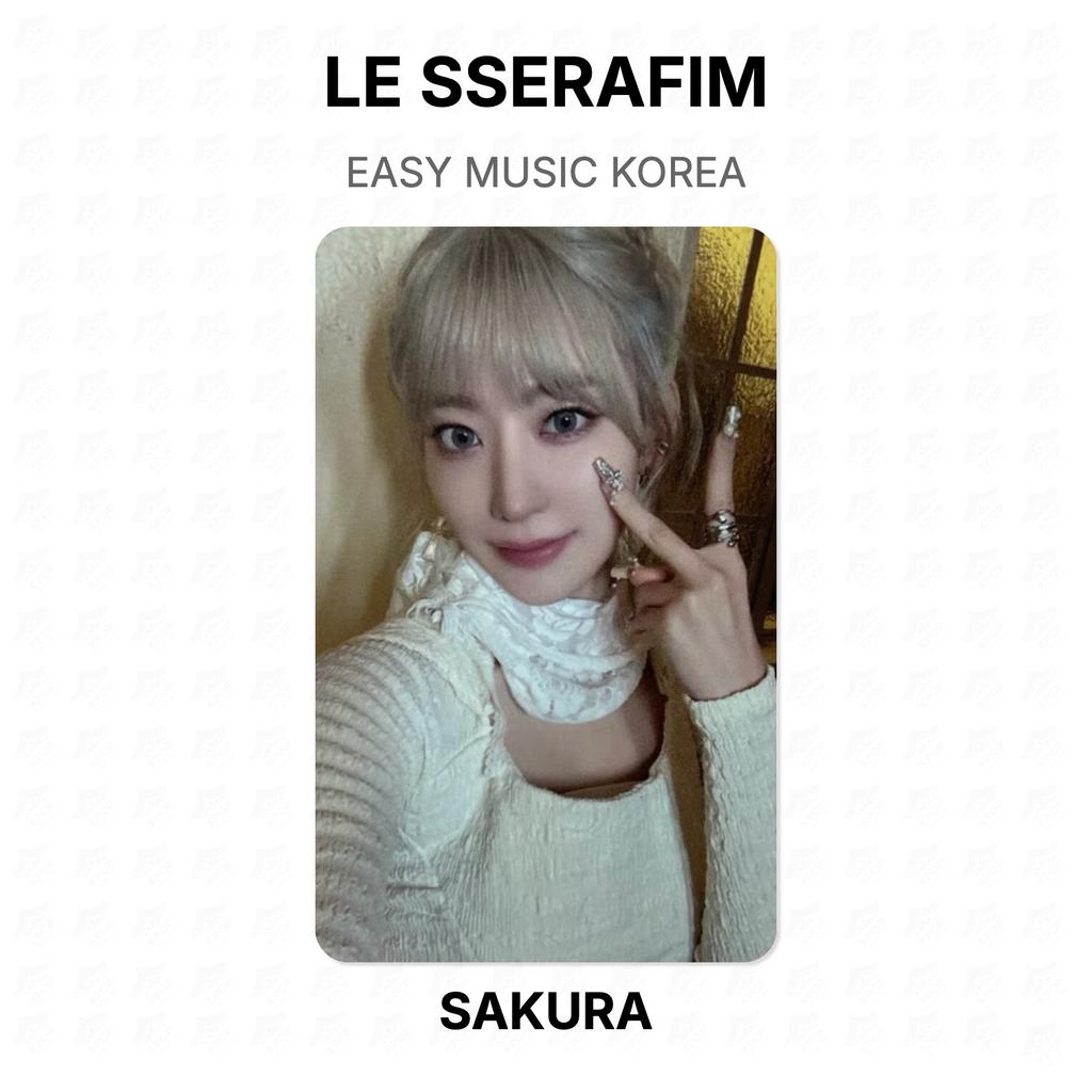 LE SSERAFIM EASY MUSIC KOREA Official Photocard