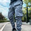 2024 Wiosna Moda Męska High Street Cargo Spodnie Męskie Trend Multi-pocket Odblaskowe Spodnie Sportowe Męskie Luźne Duże Rozmiary Kombinezony