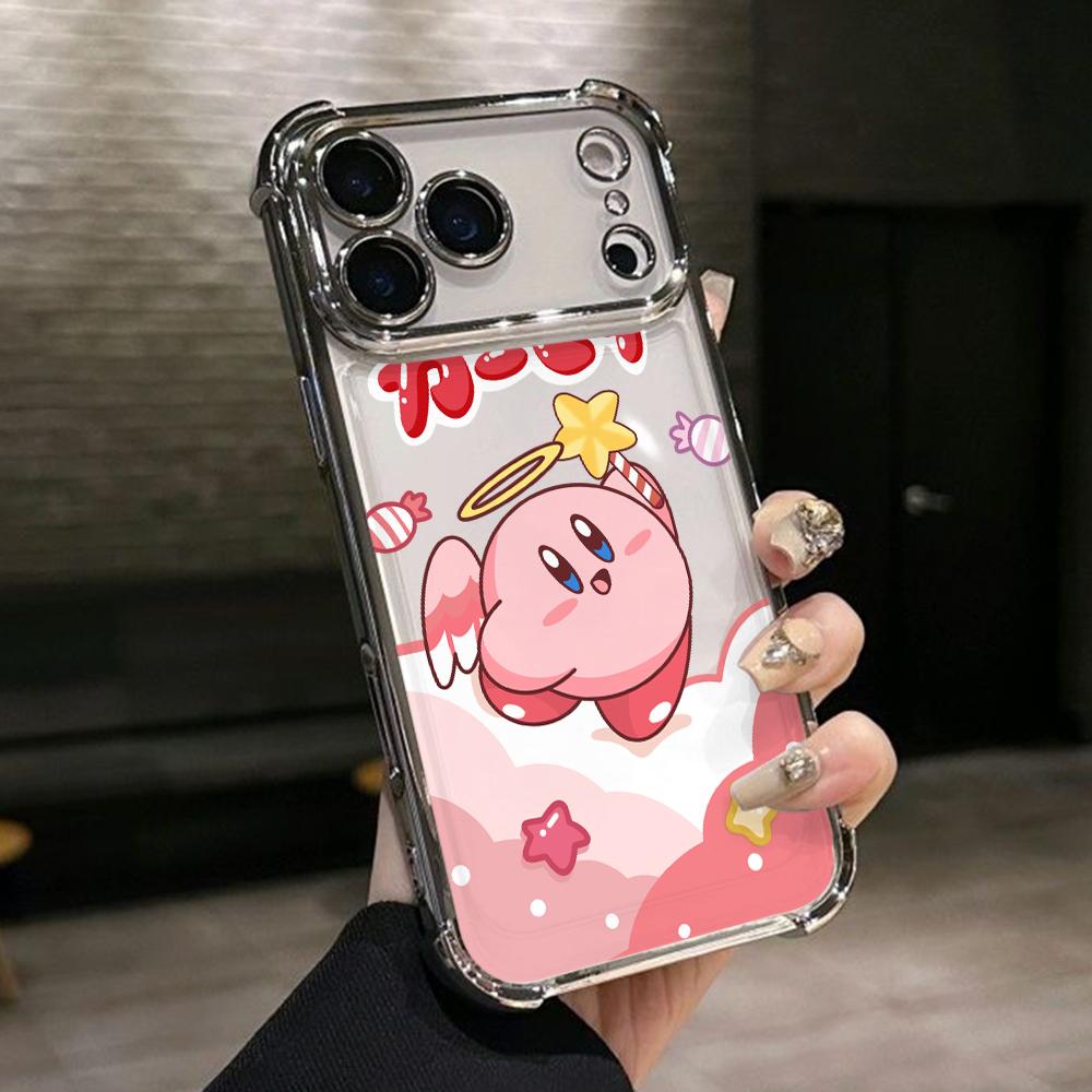 Pink K-Kirbys Phone Case for Xiaomi Redmi Note 15 14 13 12 14C 13C 12C 10C Pro Plus 4G 5G Anti-drop Transparent Cover