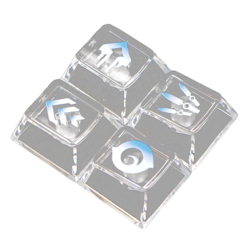 

Напівпрозорі клавіатури Keycaps Покращені яскраві підсвітки та X-подібні кріплення Широка сумісність Для механічних клавіатур