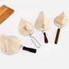 3pcs Washable Cloth Coffee Filter Pouches Coffee Sock Strainer with Wooden Handle Multi Size Brewing Accessories