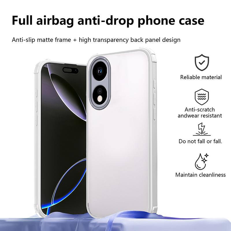 New Style Anti-slip Bumper Armor Phone Case For OPPO A57 2022 A58 A58X A60 A79 A80 A98 Not Yellowing Transparent Back Cover A98