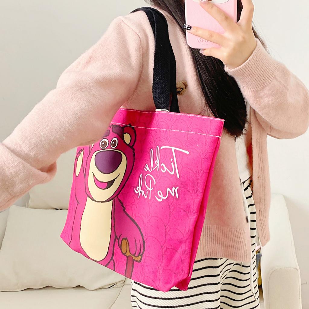 New Disney Canvas Tote Bag, Shopping Bag, Canvas Bag, Shoulder Bag Women's Blue LW-CVS-49