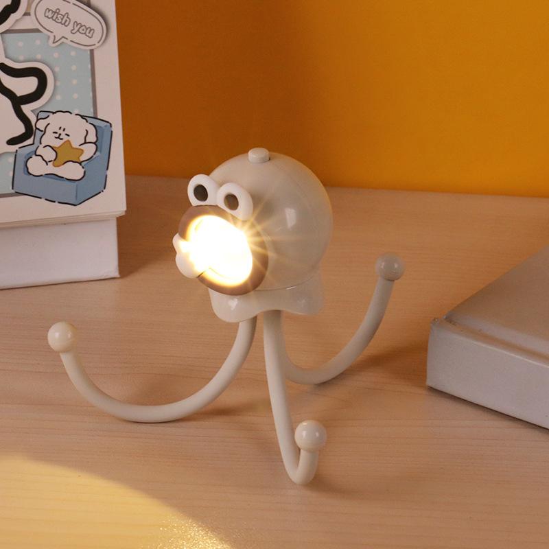 Kreatives lustiges Oktopus-Nachtlicht, Cartoon, Mini-LED-Umgebungslicht, Kinderzimmer, Nachttischlampe, tragbare Schreibtischlampe, Spielzeug, Geschenk