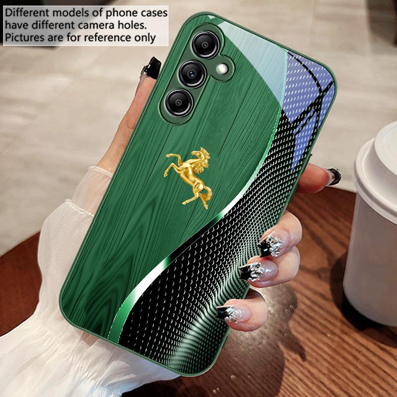 Holzmaserung Goldenes Pferd Für Samsung A 73 72 71 70 56 55 54 53 52 51 50 42 35 34 33 32 31 26 25 24 23 22 30 20 Glas Handyhülle