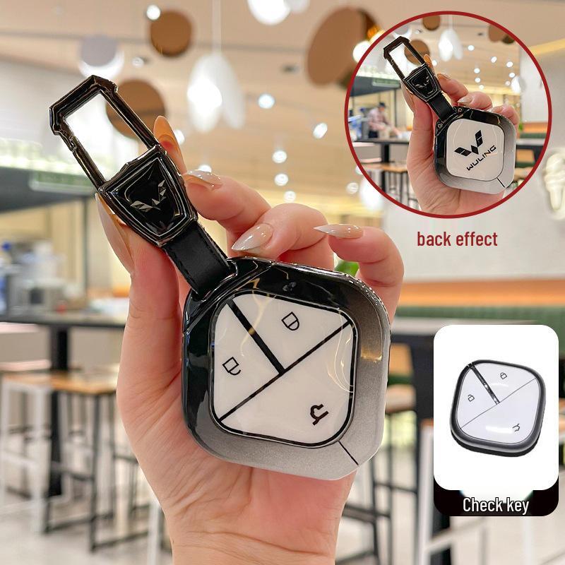 Wuling Bingo Plus Metal Key Cover Case and Buckle Accessory.