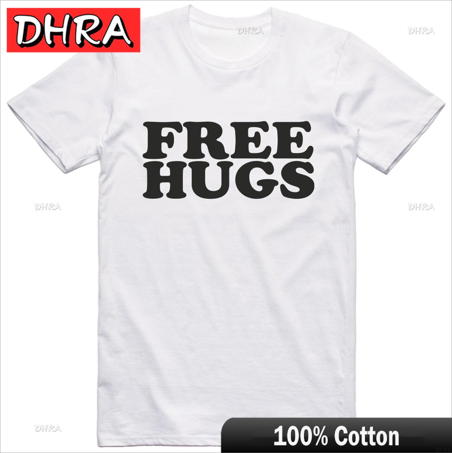Free Hugs Unisexs Funny T Shirt Novelty Gift Joke Regular Fit 100 Cotton Tee Casual Clothing Tshirts for Women TShirt New Zealand 4XL
