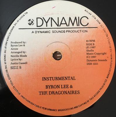 12-Zoll-Schallplatte BYRON LEE THE DRAGONAIRES De Music Hot Mama DSR1221 Dynamic Sounds 1987 UK Reggae Ska Dub Gebraucht