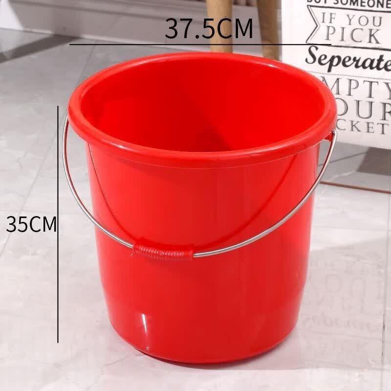 Si Gang 20L Red Plastic Bucket with Lid