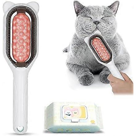 Self-cleaning brush for dogs and cats Cat brush Hair removal comb Hair removal comb for pets Effectively removes up to 95% of dead hair and tangles (p