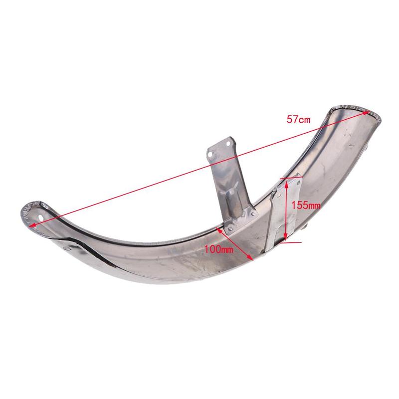 Chrome Front Mud Sand Motorcycle Splash Guard for DY100 DY 125 Motorcycle Motorbike